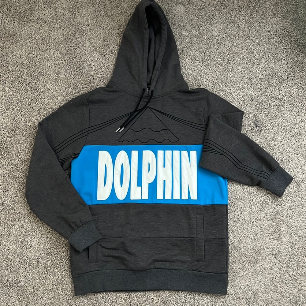 Pink dolphin, men’s hoodie, size medium OG